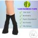 SWC Bamboo Diabetic Socks for Men & Women - 6 Pairs Non Binding Black Crew Socks 9-13 - Buy Online on GoSupps.com