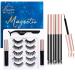Luisto Magnetic Eyeliner and Eyelashes Kit Magnetic Eyelashes with Eyeliner 3D Natural Long 5Pairs Different Style False Eyelashes with Tweezer No Glue Needed Easy to Wear 5 Pair (Pack of 1)