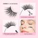 Glowingwin Cat Eye Half Lashes - 10 Pairs | Natural Soft Corner & Wispy Finish | Handmade Reusable Faux Mink Strip Lashes for Fluffy & Elegant Look - Buy Online on GoSupps.com