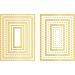 Infunly 13pcs Rectangle Hot Foil Plate Bundle - Pink Metal DIY Embossing Plates for Scrapbooking and Card Making - Buy Online on GoSupps.com