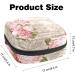 Menstrual Pad Bag with Zipper - Stylish Ladies Napkin & Tampons Pouch for Women & Girls - Garden Rose Design - Buy Online on GoSupps.com