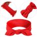 Headbands Boho Bow Bandana Knot Headwrap Retro Elastic Rabbit Ear Hairband for Girls and Women (6 Pieces Solid Color Style ) - Buy Online on GoSupps.com