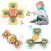 Welan Saugnapf toy baby funny 3 pieces of sensory toy set sucking punch rotating toys water toys baby bath tub toys from 1 year.Butterflies+Bees+snails