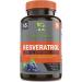 Simple Organics Resveratrol 1600mg - 90 Veg Capsules for 45 Day Supply | Antioxidant Support - Buy Online on GoSupps.com