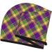 Mardi Gras Plaid Microfiber Hair Towel | Super Absorbent Coral Velvet Wrap for Women | Quick Dry Cap for Long Curly & Thick Hair - Buy Online on GoSupps.com