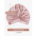 Lilysilk 100% Mulberry Silk Sleeping Cap for Curly Hair | 19 Momme Pink Bonnet & Hair Wrap for Women | Elastic Band Night Hat - Buy Online on GoSupps.com