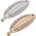2 Pieces/set Vintage Large Hair Clip Women Curly Combs Tool Barrettes Fishtail Clip Ponytail Holder - Buy Online on GoSupps.com
