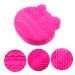 NOLITOY 2-in-1 Makeup Brush Holder & Scrubber - Silicone Cleaner Pad for Brushes - Portable Storage Rack - 11x10cm Rosy - International Shipping Available - Buy Online on GoSupps.com