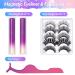 5 Pairs Reusable Magnetic Eyelashes Kit with Eyeliner and Tweezers - 3D Natural Look False Lashes - Easy to Wear - No Glue (Gradient Color) - Buy Online on GoSupps.com