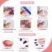 24Pcs Red Heart Short Square Press On False Nails | Full Cover Acrylic Tips for Women Decoration - Buy Online on GoSupps.com