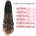 French Curly Braiding Hair 22 inch 8 Packs Pre stretched Crochet Braids | Natural Black Synthetic Hair Extensions for Black Women - Buy Online on GoSupps.com