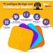 Buy Oouipets XXL Lick Mat for Dogs & Cats - 2 Pack 25x25cm Odorless Stress Relief Gadget with 168 Suction Cups - Easy to Clean & Fun in Violet and Yellow - Buy Online on GoSupps.com