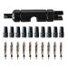 ELROANIES Presta Valve Core Bike Kit-Alloy Presta Valve Caps Presta Tool Removal-Tubeless Tire Valve Repair for MTB and Road Bicycle No Leak Replacement