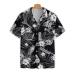 HYPERFAVOR Tropical Barber Shirts for Men- Casual Short Sleeve Barber Shirt Men- Unique Barber Hawaiian Shirts for Men 4X-Large V2