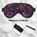 Snowflakes & Hearts Print Sleep Eye Mask - Soft Blindfold with Elastic Strap for Travel & Night Sleeping - Buy Online on GoSupps.com