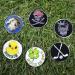 GOLTERS Golf Ball Markers Clips Pack of 6 Mixed 05 - Golf Gifts Set - Buy Online on GoSupps.com