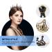 Lurrose Baroque Black Rhinestone Queen Crown - Wedding Bridal Tiara for Women - Buy Online on GoSupps.com