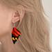 Feylie Butterfly Wing Drop Earrings | Stylish Leather Pendant Earrings for Women & Girls | Perfect Party Gift - Buy Online on GoSupps.com