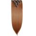 Ombre Colorful Synthetic Clip in Hair Extensions - 23 Light Auburn - 8Pcs Full Head, 18Clips - Buy Online on GoSupps.com