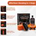 Glass Stove Top Cleaner Kit 12 oz - Non-Abrasive Cooktop Cleaner & Polish with Scrubbing Pad Handle Scraper & Cloth - Tough Stain Removal for a Sparkling Finish - Buy Online on GoSupps.com