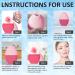 Buy Silicone Ice Roller for Face - Reusable Ice Cube Massager for Eye Puffiness Relief - Gua Sha Ice Roller - Pink | International Shipping Available - Buy Online on GoSupps.com