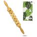 Cellulite massage device grooved massage roller for wood therapy COB anti-cellulite massage scooters made of wood and storage bags size 40 cm thermrikoa (straight) Recto
