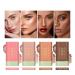 Buy Bronzer Stick - 4 Colors - Blendable & Buildable Face Shaping Cream Contour - Long Lasting (02 Soft Glow) - International Shipping - Buy Online on GoSupps.com