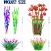 QIODAZOO 7 PCS Plastic Aquarium Plants - Realistic Artificial Aquatic Decorations for Fish Tanks - Buy Online on GoSupps.com