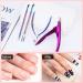 Melodysusie 4-in-1 Acrylic Nail Clippers Set - Stainless Steel Nail Tip Cutter, Cuticle Trimmer & More | Rainbow Purple Nail Art Kit - Buy Online on GoSupps.com