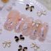FEIlei 10Pcs 3D Bow Nail Charms Pearl Bowknot Nail Art Decorations Metal Nail Studs - Buy Online on GoSupps.com