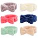6 Pack Spa Headband Makeup Headband, Facial Headband for Washing Face, Coral Fleece Face Wash Headband Cosmetic Headband, Bow Headbands Terry Cloth Headbands for Women Girls (headbands 4)