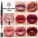 7Pcs Pink Red Glitter Matte Lip Liner and Liquid Lipstick Set Kit - Long Lasting Metallic Shades for Women - Buy Online on GoSupps.com