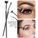 PERZOE Clump-free Mascara Brush Dense Bristle Fan Shape Synthetic Fiber Eyelash for Natural Lifting Effects Enhance Lower Lashes Professional Makeup Black - Buy Online on GoSupps.com