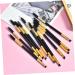 Beavorty 12pcs Eyebrow Applicator Set Eyelash Angled Brush Comb & Curler Golden Makeup Kit for Perfect Brows & Lashes - Buy Online on GoSupps.com