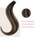 Salife Tape Extensions | Real Hair Balayage Natural Black to Chestnut Brown | 10 Pcs 60cm 30g Invisible Hair Extensions - Buy Online on GoSupps.com