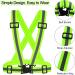 Sawnzc Running Reflective Vest Gear 2Pack - High Visibility Safety VES for Night Outdoor Activities - Fluorescent Green - Buy Online on GoSupps.com