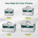 Secure Medicine Lock Box with Combination Lock | Small 10x6.7x6.7 Inch Medical Safe Organizer - Silver - Buy Online on GoSupps.com