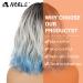 Shop Noble Blue Wigs - 12 Curly Bob with Air Bangs | Heat-Resistant Synthetic Silver Blue Wig for Women - Buy Online on GoSupps.com