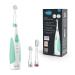 Nuvita 1151b |Electric children's toothbrush Sonic Clean & Care |Electric toothbrush for children from 3 months to 5 years |Bright toothbrush for children |AIO approved |2023 green