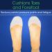 Vivesole Toe Pouches 4 PCS - Silicone Gel Sock Pads for Big Toe Protection - Metatarsal Cushion Sleeve for Men and Women - Buy Online on GoSupps.com
