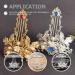 FRCOLOR 1 Set Chinese Hair Coronet Hanfu Headdress Hair Stick Hair Crown Set Traditional Classical Style Hair Pins Hair Jewelry for Women Girls Hair Accessories Silver - Buy Online on GoSupps.com