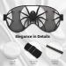 Black Spider Double-Sided Sleep Eye Mask | Soft Comfort Blindfold with Adjustable Strap | Block Out Light Perfect for Travel & Sleep - Buy Online on GoSupps.com