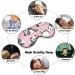 Panda Pink Pattern Sleep Mask - Adjustable Strap, Light Blocking Blindfold for Men and Women | Ideal for Night, Travel, and Naps - Buy Online on GoSupps.com
