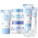 ARCHIDATE Milk Face Routine Set 5Pcs Moisturizing Facial Skin Care Sets Long-lasting Hydrating Enhance Skin Elasticity Face Care Kit Include Cream Cleanser Eye Cream Moisturizer Sunscreen