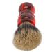 Synthetic Hair Shaving Brush with Red Resin Grip | Barber Salon Tool for Face Hair Cleaning | Best Gifts for Men & Women - Buy Online on GoSupps.com