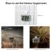 Reptile Thermo-Hygrometer Terrarium Digital Temperature Humidity Gauge for Pet Rearing Box Reptiles Tank Thermometer Hygrometer with Hook and Stick Pad - Buy Online on GoSupps.com