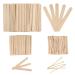 Naikudage 300 pieces of wooden spatula for hair removal different sizes wooden sticks mouthpath wood spatula wood for the production of ice cream and craft work 3 styles wood mouth spatula