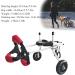 Dog Wheelchair Two Wheels Adjustable Dog Wheelchair Suitable for Dogs Weighing 3-10kg (6.6-22ib) for Hind Leg Rehabilitation - Buy Online on GoSupps.com