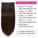 20 Clip in Hair Extensions Real Human Hair for Black Women - 2 Dark Brown Color - Remy Human Hair, Full Head, 7 Pcs, 16 Clips - Buy Online on GoSupps.com