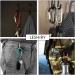 LESHIRY Large Pink Carabiner Keychain 3 Aluminum D-Ring Clip Hook - 2 Pack - Buy Online on GoSupps.com